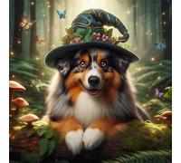 Jigsaw Puzzles 500 Pieces, Jigsaws Magic Dog 500 Piece Jigsaw Puzzles for Adults, Challenge High Difficulty Family Puzzle Game 45x45cm/18x18inch