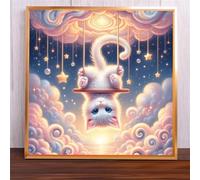 Jigsaw Puzzles 500 Pieces, Jigsaws Star Cloud Cat 500 Piece Jigsaw Puzzles for Adults, Challenge High Difficulty Family Puzzle Game 45x45cm/18x18inch