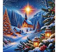 Jigsaw Puzzles 500 Pieces, Jigsaws Starry Night Christmas 500 Piece Jigsaw Puzzles for Adults, Challenge High Difficulty Family Puzzle Game 45x45cm/18x18inch