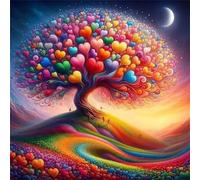 Jigsaw Puzzles 500 Pieces, Jigsaws Tree of Love 500 Piece Jigsaw Puzzles for Adults, Challenge High Difficulty Family Puzzle Game 45x45cm/18x18inch