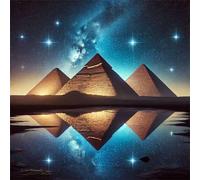 Jigsaw Puzzles 70 Pieces, Jigsaws Cosmic Pyramid 70 Piece Jigsaw Puzzles for Adults, Challenge High Difficulty Family Puzzle Game 45x45cm/18x18inch