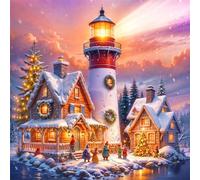 Jigsaw Puzzles 70 Pieces, Jigsaws Lighthouse House 70 Piece Jigsaw Puzzles for Adults, Challenge High Difficulty Family Puzzle Game 45x45cm/18x18inch