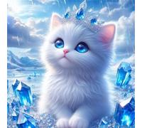 Jigsaw Puzzles 70 Pieces, Jigsaws Rain Crown Cat 70 Piece Jigsaw Puzzles for Adults, Challenge High Difficulty Family Puzzle Game 45x45cm/18x18inch