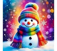 Jigsaw Puzzles 90 Pieces, Jigsaws Rainbow Snowman 90 Piece Jigsaw Puzzles for Adults, Challenge High Difficulty Family Puzzle Game 30x30cm/12x12inch