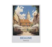 Jigsaw Puzzles,Beaune, France,Adultes Papier Puzzle Image, Les Étudiants du Collège Soulagent Le Stress Jigsaws Jouets Jeu 1000 Pièces(50x70cm)-EL39