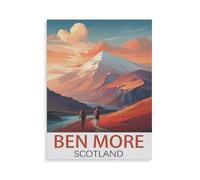 Jigsaw Puzzles，Ben More, Écosse，Adultes Bois Puzzle Image, Les Étudiants du Collège Soulagent Le Stress Jigsaws Jouets Jeu 1000 Pièces（75x50cm）-HY50