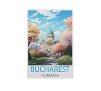 Jigsaw Puzzles，Bucarest, Roumanie，Adultes Papier Puzzle Image, Les Étudiants du Collège Soulagent Le Stress Jigsaws Jouets Jeu 1000 Pièces（38x26cm）-AK64