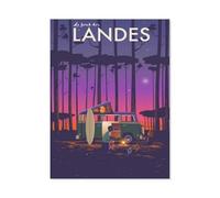 Jigsaw Puzzles,Camping Forêt des Landes,Adultes Bois Puzzle Image, Les Étudiants du Collège Soulagent Le Stress Jigsaws Jouets Jeu 1000 Pièces(75x50cm)-BK19