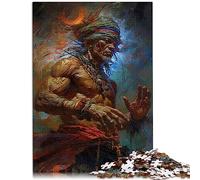 Jigsaw Puzzles Educational Games Native American Shaman Wooden Puzzles Puzzle for Summer Lovers 50x75cm