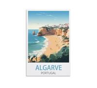 Jigsaw Puzzles for Adults 1000，Algarve Portugal Posters Puzzles for Adults, Challenging Puzzles, Puzzle Game for The Whole for Women,Gifts for Men, 52x38cm