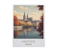 Jigsaw Puzzles for Adults 1000 Piece，Angers France，Educational Games Brain Challenge Jigsaw Puzzles for Adult Kids（26x38cm）-EQ8