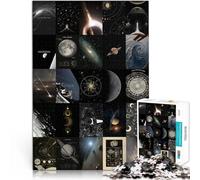 Jigsaw Puzzles for Adults 1000 Piece Astronomical Aesthetics Mosaic Painting Made of Cardboard，Suitable for People Aged 14 and Above Difficult to Complete But Fun and Humorous Birthday Gift。