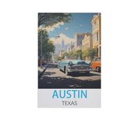 Jigsaw Puzzles for Adults 1000 Piece，Austin Texas，Educational Games Brain Challenge Jigsaw Puzzles for Adult Kids（38x52cm）-FR49