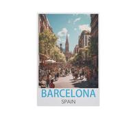 Jigsaw Puzzles for Adults 1000 Piece，Barcelona Spain，Educational Games Brain Challenge Jigsaw Puzzles for Adult Kids（38x52cm）-FQ9