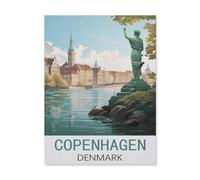 Jigsaw Puzzles for Adults 1000 Piece，Copenhagen Denmark，Classic Puzzle Teens Boys Girls Puzzles for DIY Intellective Educational Game, Gift Home Decor（26x38cm）-FJ71