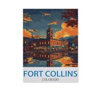 Jigsaw Puzzles for Adults 1000 Piece，Fort Collins Colorado，Difficult Puzzle Perfect Educational Gift for Boys and Girls（50x70cm）-ED11