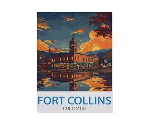 Jigsaw Puzzles for Adults 1000 Piece，Fort Collins Colorado，Difficult Puzzle Perfect Educational Gift for Boys and Girls（38x52cm）-ED11