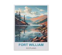 Jigsaw Puzzles for Adults 1000 Piece，Fort William Scotland，Educational Games Brain Challenge Jigsaw Puzzles for Adult Kids（50x70cm）-FF29
