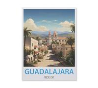 Jigsaw Puzzles for Adults 1000 Piece，Guadalajara Mexico，Classic Puzzle Teens Boys Girls Puzzles for DIY Intellective Educational Game, Gift Home Decor（26x38cm）-FH10