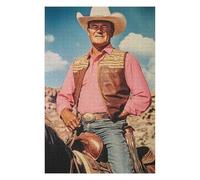 Jigsaw Puzzles for Adults 1000 Piece Jigsaw Puzzles for Adults Educational Game Challenge Toy 1000 Pieces Puzzles for Adults Kids.Educational Games Home Decoration.Theme:John Wayne(26 * 38cm)