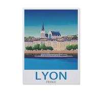 Jigsaw Puzzles for Adults 1000 Piece，Lyon France，Difficult Puzzle Perfect Educational Gift for Boys and Girls（38x52cm）-FD12