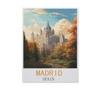 Jigsaw Puzzles for Adults 1000 Piece，Madrid Spain，Classic Puzzle Teens Boys Girls Puzzles for DIY Intellective Educational Game, Gift Home Decor（50x70cm）-FK51
