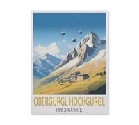 Jigsaw Puzzles for Adults 1000 Piece，Obergurgl Hochgurgl Obergurgl，Educational Games Brain Challenge Jigsaw Puzzles for Adult Kids（38x52cm）-FL49