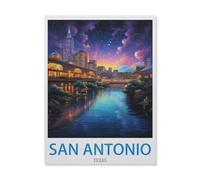 Jigsaw Puzzles for Adults 1000 Piece，San Antonio Texas，Classic Puzzle Teens Boys Girls Puzzles for DIY Intellective Educational Game, Gift Home Decor（38x52cm）-EI30