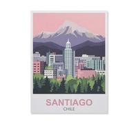 Jigsaw Puzzles for Adults 1000 Piece，Santiago Chile，Classic Puzzle Teens Boys Girls Puzzles for DIY Intellective Educational Game, Gift Home Decor（26x38cm）-FD51
