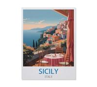 Jigsaw Puzzles for Adults 1000 Piece，Sicily Italy，Difficult Puzzle Perfect Educational Gift for Boys and Girls（26x38cm）-EG71