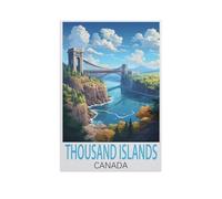 Jigsaw Puzzles for Adults 1000 Piece，Thousand Islands Canada，Difficult Puzzle Perfect Educational Gift for Boys and Girls（26x38cm）-FT92