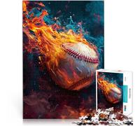 Jigsaw Puzzles for Adults 2000 Abstract Baseball Flames Suitable for Ages 14 and up Each Piece is Unique - Fun and challenging Game for The Whole Family It is Ideal as a Gift for The Whole Family。