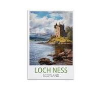 Jigsaw Puzzles for Adults 2000，Loch Ness Scotland Posters of Paper Puzzles Suitable for Adults Children Families Stress Relief Puzzle Games 100x70cm