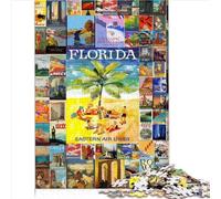 Jigsaw Puzzles for Adults Kids Difficult Challenging Puzzles 1000 Piece Vintage Travel Wall Art Premium Cardboard for Adults and Kids Age 10 Years and Up for Family Fun (26x38cm)