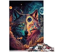 Jigsaw Puzzles for Adults1000 Piece HighFlying Wolf Wood Puzzle Artwork by 19.7x29.5inch Puzzles for Adults