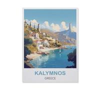 Jigsaw Puzzles，Kalymnos Grèce，Adultes Papier Puzzle Image, Les Étudiants du Collège Soulagent Le Stress Jigsaws Jouets Jeu 1000 Pièces（50x70cm）-ES9