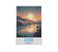 Jigsaw Puzzles，Looe, Cornouailles，Adultes Bois Puzzle Image, Filles Chambre Maison Décoration Murale Murale 1000 Pièces（75x50cm）-M2