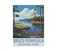 Jigsaw Puzzles,Parc National de la péninsule Bruce,Adultes Papier Puzzle Image, Les Étudiants du Collège Soulagent Le Stress Jigsaws Jouets Jeu 1000 Pièces(38x26cm)-AI37