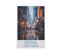 Jigsaw Puzzles，Seoul Corée du Sud，Adultes Papier Puzzle Image, Filles Chambre Maison Décoration Murale Murale 1000 Pièces（50x70cm）-FT78