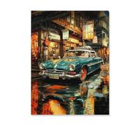 Jigsaw Puzzles，Voiture Vintage，1000 Piece Adult Puzzles, Childrens Teenagers Boy Girl Toy（50x70cm）-AH64
