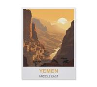 Jigsaw Puzzles，Yémen Moyen-Orient，Adultes Bois Puzzle Image, Filles Chambre Maison Décoration Murale Murale 1000 Pièces（75x50cm）-IA8