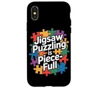 Jigsaw Puzzling est Une pièce de Puzzle Pleine de pièces colorées Coque pour iPhone X/XS