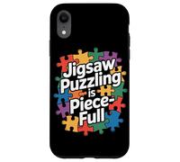 Jigsaw Puzzling est Une pièce de Puzzle Pleine de pièces colorées Coque pour iPhone XR
