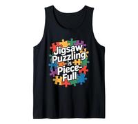 Jigsaw Puzzling est Une pièce de Puzzle Pleine de pièces colorées Débardeur