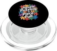 Jigsaw Puzzling est Une pièce de Puzzle Pleine de pièces colorées PopSockets PopGrip pour MagSafe