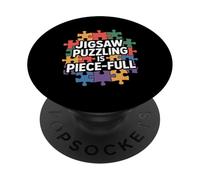 Jigsaw Puzzling is Piece Puzzle Complet Lover Jigsaw PopSockets PopGrip Adhésif