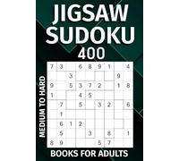 Jigsaw Sudoku Books for Adults: 400 Travel-Size Puzzles - Challenging Medium to Hard Irregular Shapes Loco Sudoku.