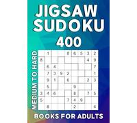 Jigsaw Sudoku Books for Adults: 400 Travel-Size Puzzles - Challenging Medium to Hard Irregular Shapes Loco Sudoku.
