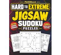 Jigsaw Sudoku Puzzle Book: 1000+ Hard to Extreme Irregular Grid Puzzles with Full Solutions and Extra Even-Odd and Hyper Sudoku Variants