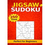 Jigsaw Sudoku Puzzle Book: 250 Easy Puzzles for Beginners - Large Print, Relaxing Brain Games